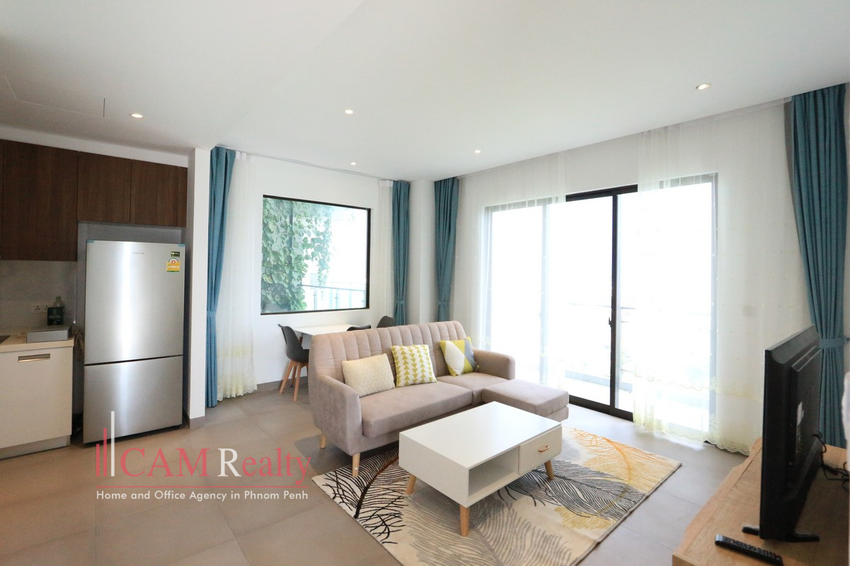 BKK1 area| Modern style 2 bedrooms condominium for rent in Phnom Penh | Pool, gym & share garden