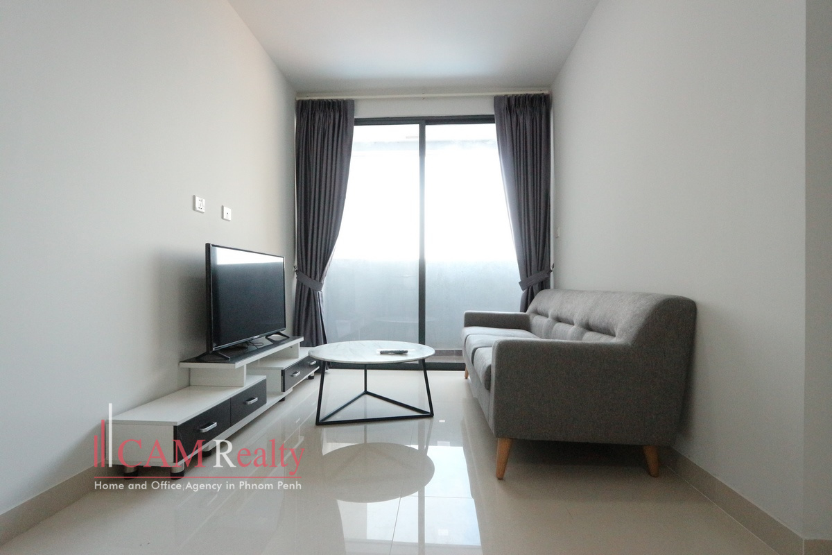 Tonle Bassac area| Modern style 1 bedroom condominium available for rent 550$/month|Pool, gym, steam & sauna