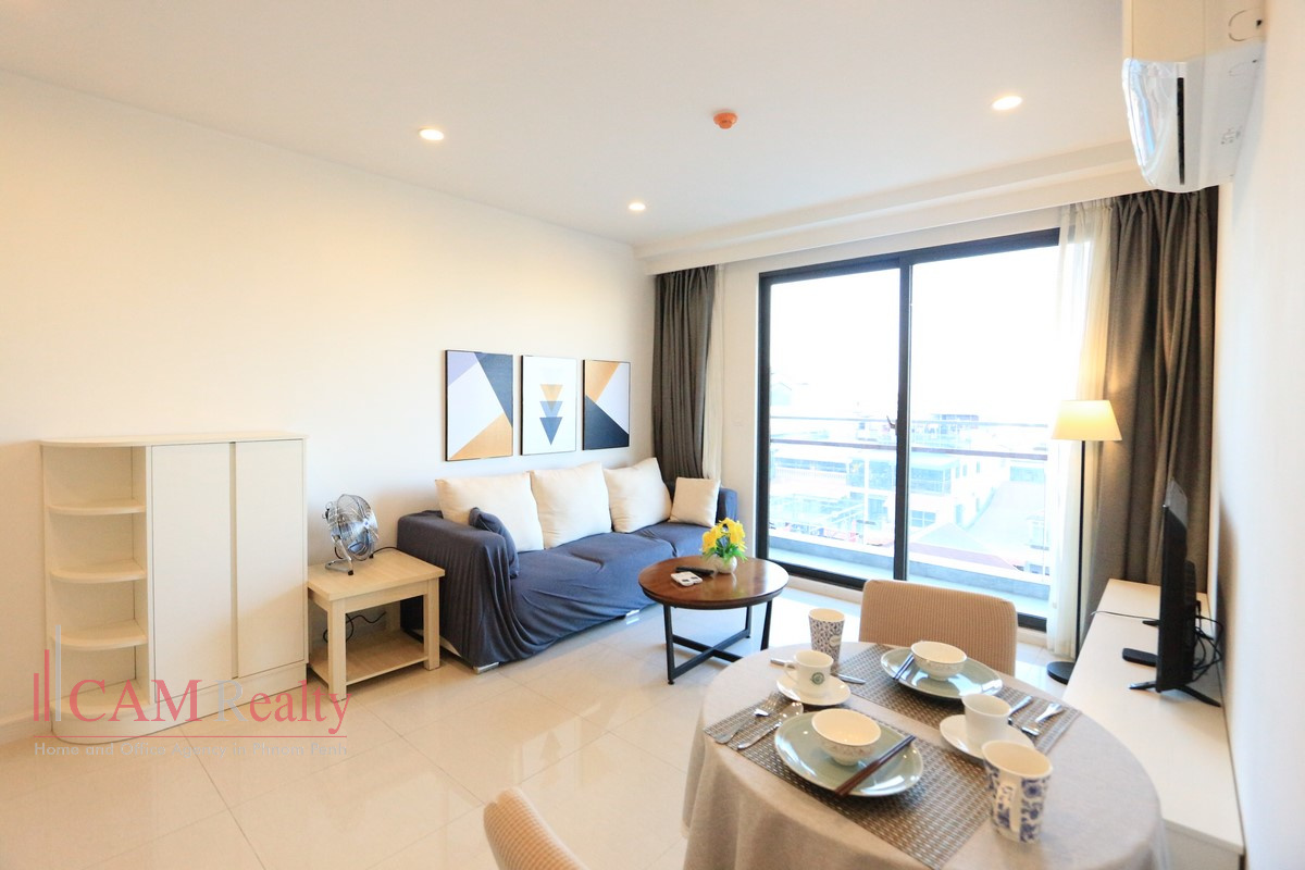 BKK1 area| Modern style 1 bedroom condominium for rent in Phnom Penh| Pool & Gym