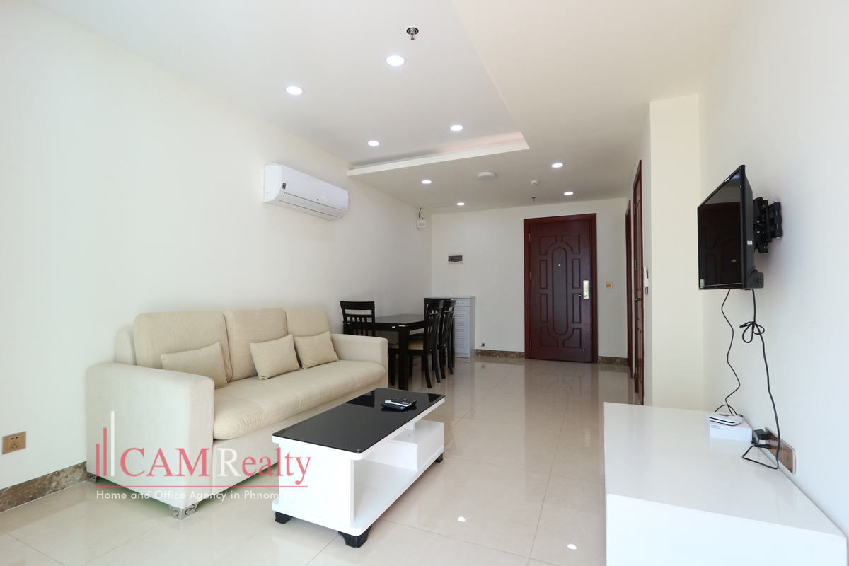 Olympia City area| 1 Bedroom condo for rent in Phnom Penh | Pool, gym, steam & sauna