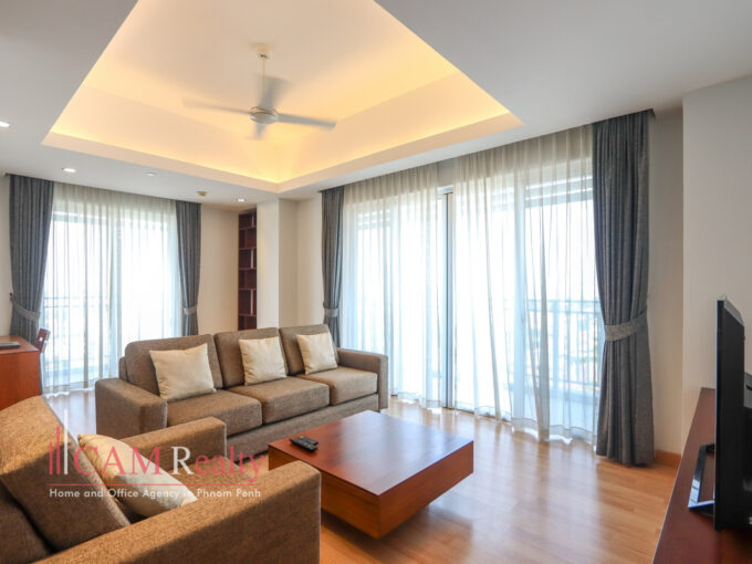 3 bedrooms fully serviced apartment for rent in Chroy Changvar, Phnom Penh - N3223168