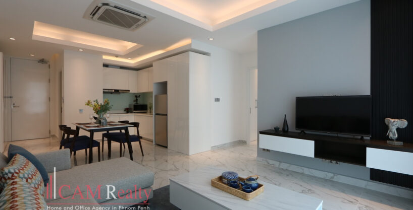 BKK1 area| Modern style 2 bedrooms apartment for rent in Phnom Penh| outdoor/indoor pool, Gym, Playroom and Gaming room