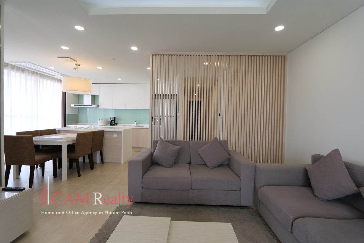 Tuol Kork| Luxurious 3 bedrooms serviced apartment for rent in Phnom Penh| Gym