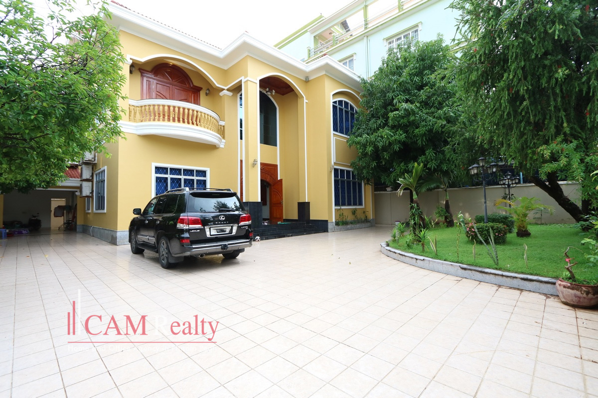 Toul Kork area| 7 bedrooms villa for rent in Phnom Penh