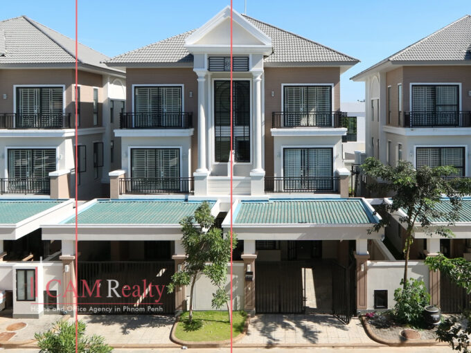 twin-villa for rent in Borey Peng Huot Boeng Snor, Euro Ville Project, Khan Chbar Ampov, Phnom Penh - VL3343168