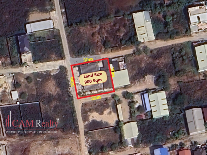 900 Sqm Corner Land For Sale In Sangkat Phnom Penh Thmei