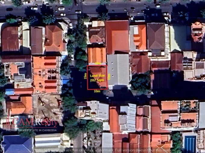 282 Sqm Land For Sale In Sangkat Boeng Trabaek